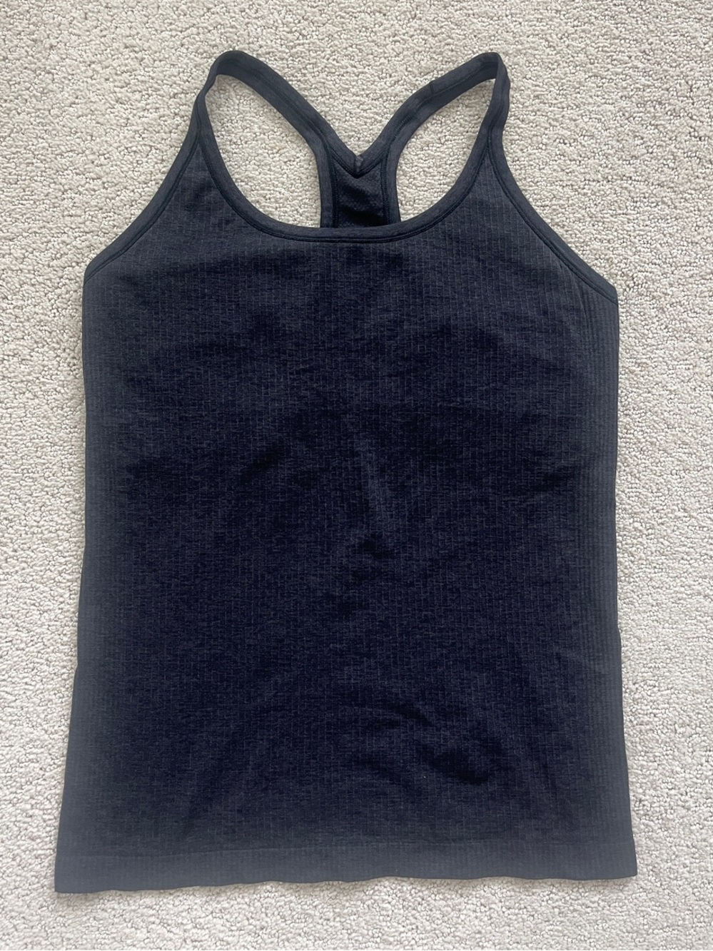Lululemon Women’s Ebb to Street Tank Top Size 10 Dark Grey